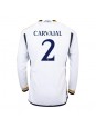 Real Madrid Daniel Carvajal #2 Domácí Dres 2023-24 Dlouhý Rukáv